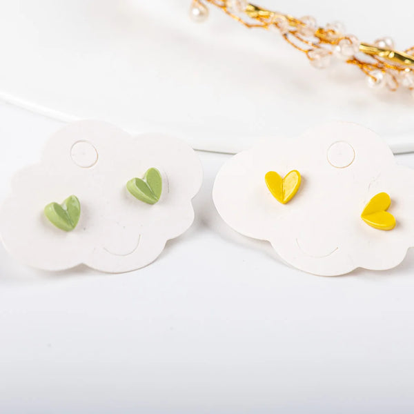 Small Cute Colorful Summer Ceramic Earrings