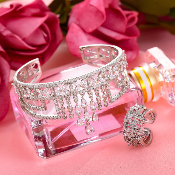Luxury Disco African Trend Bangle Ring Set Fashion Jewelry Sets For Women