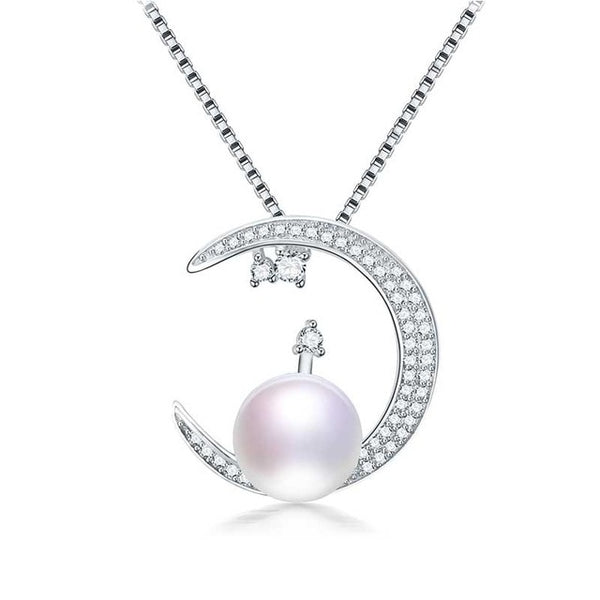 Collar colgante para mujer, joyería de perlas de agua dulce auténticas
