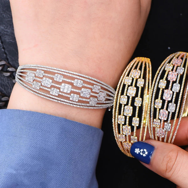 High Quality New HOT Bangle Romantic Luxury Gorgeous Bracelet for Girl Women Wedding Engagement Party Show bracelets for women