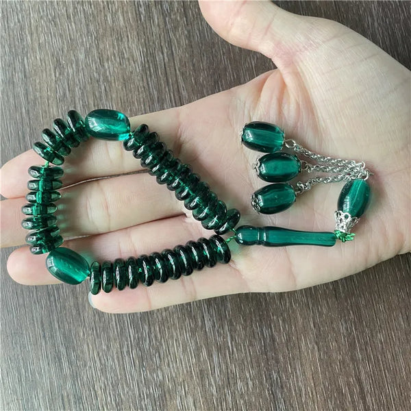 Pulsera musulmana estilo religioso islámico 33 cuentas de rosario para hombres y mujeres
