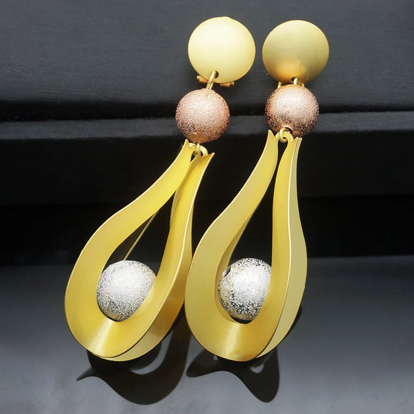 Hot Design Gold Color Women's Earrings  European African Drop Earrings