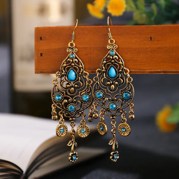 Pendientes étnicos bohemios para mujer