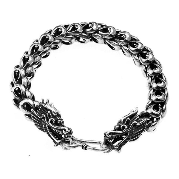 Pulsera de dragón de plata de ley 925 de Unibabe Thai Silver Jewelry
