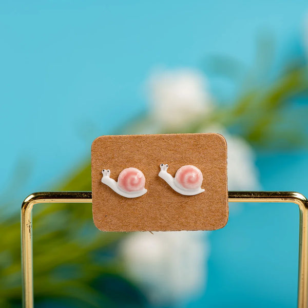 Small And Cute Porcelain Multicolor Earrings Anti-allergic