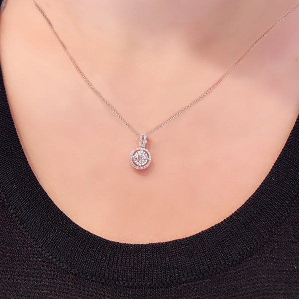 Collares colgantes de perlas de imitación de moda de lujo para mujer