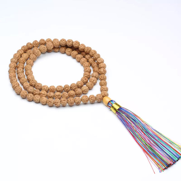 Un regalo espiritual hecho en Katmandú, Nepal. Collar rosario de 108 cuentas Vajra Bodhi.
