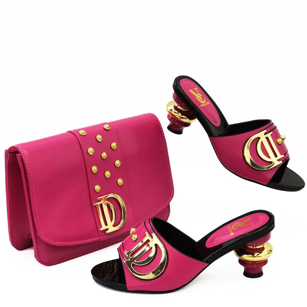 New Special Style Italian design Shoes and Bags To Match Set Nigerian Shoes and Matching Bag