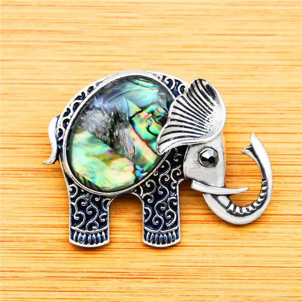 Broches vintage de concha de elefante
