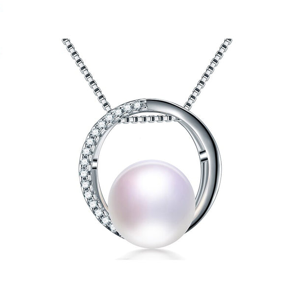Collar de perlas de agua dulce naturales genuinas de alta calidad