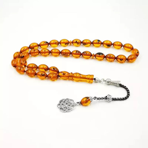 Misbaha Real Insect Rosario 33 Tasbih musulmán Ramadán Eid regalo