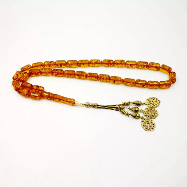Rosario musulmán tasbih, borlas de metal de bronce, regalo de Ramadán