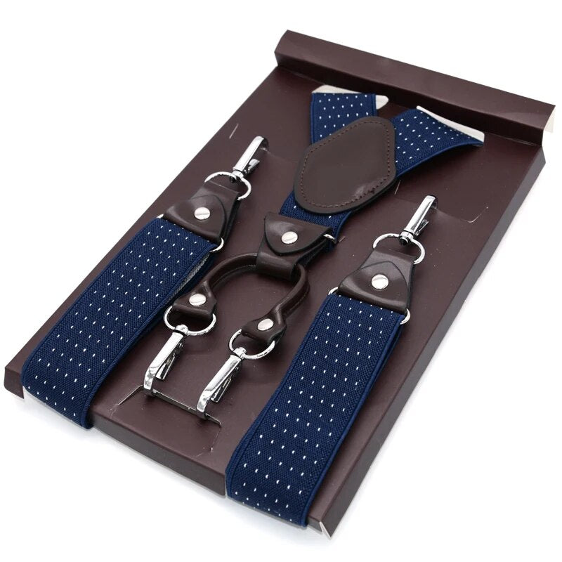 Casual Suspenders 3 Swivel Hooks Belt Loops  Spanex Elastic Suspenders Men Buckle Belt Y-back Shape Trousers Straps