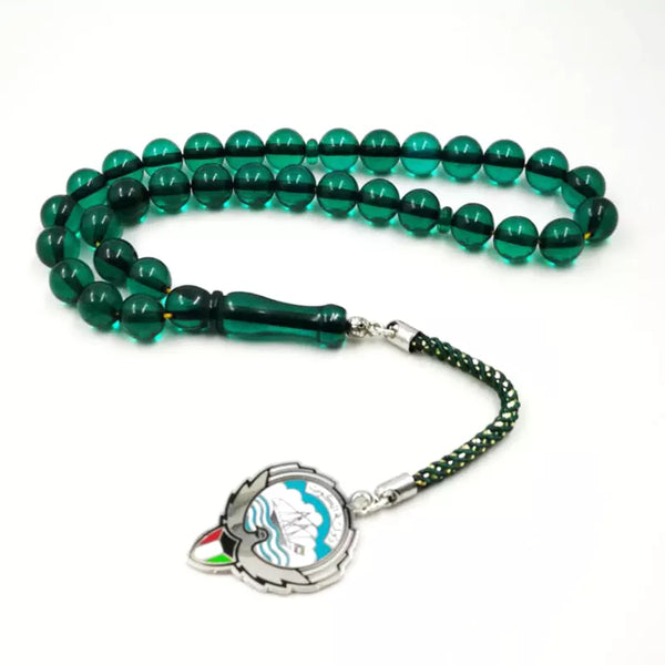 Rosario verde musulmán Tasbih Kuwait 8 de marzo cuentas de oración Pulseras