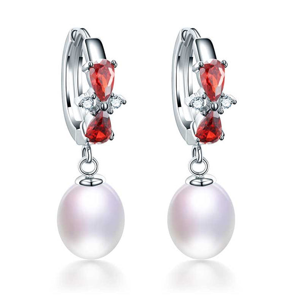 Fine Casual Red Bow-Knot Women Jewelry Earrings