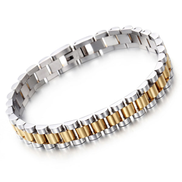 Pulseras de eslabones de cadena de 10 mm para hombre