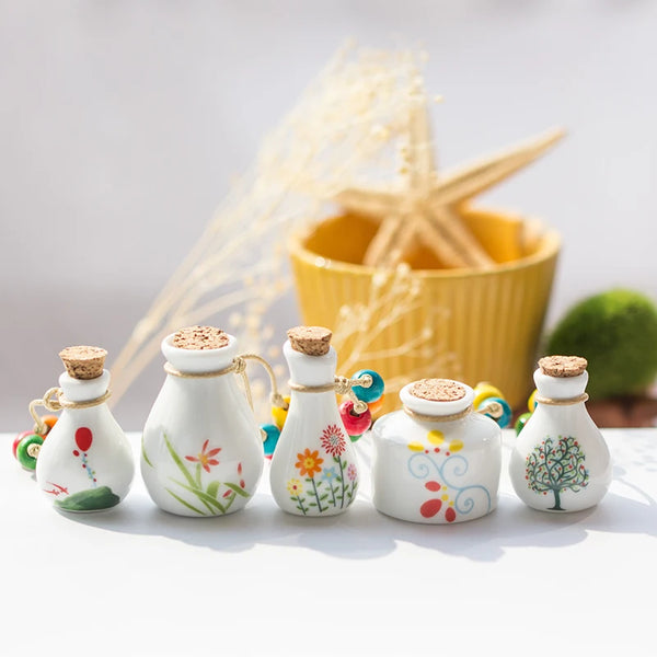 Cute perfume bottle necklace women's ceramic classic necklaces & Pendants