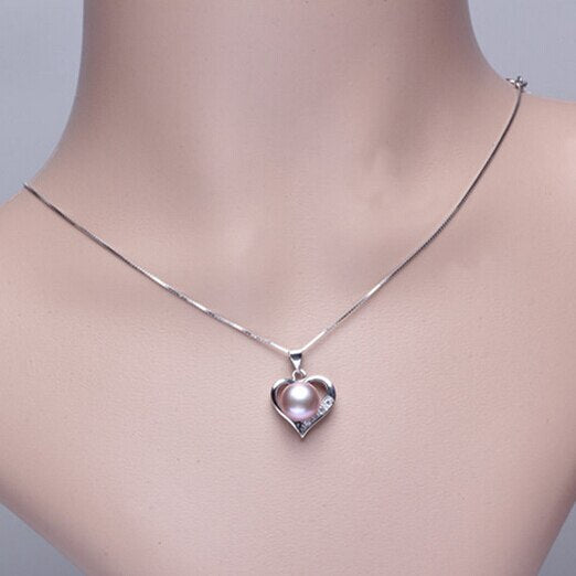 Collar de moda, joyería de perlas naturales de agua dulce, conjunto de joyas de plata de ley 925