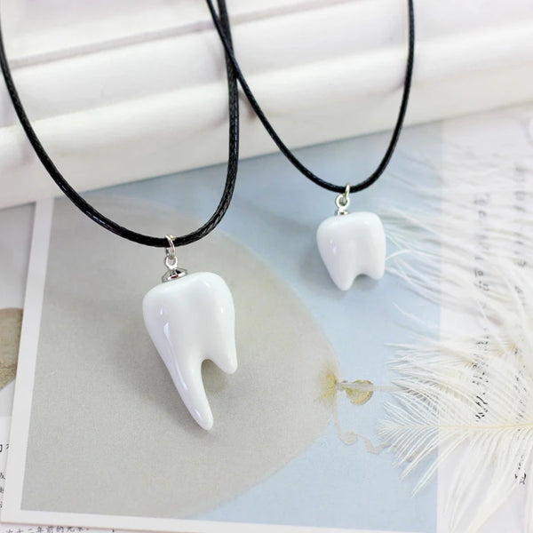 Female clavicle ceramic necklace chain contracted pendant