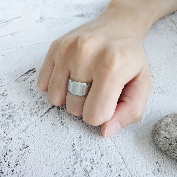 Satin Finish Wedding Band Ring
