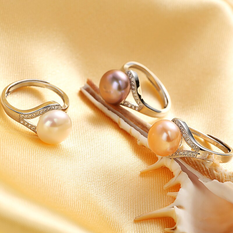 Elegant Ring of Natural Freshwater Pearl Female Rings
