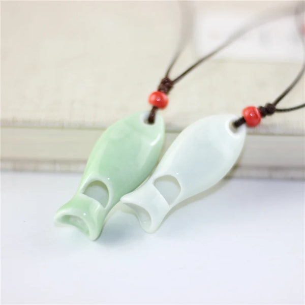 Simple ceramic necklaces women's mothers gift necklace pendant