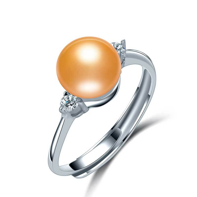 Trendy Jewelry Luxury Beautiful Pearl Ring with Freshwater Pearl Ring