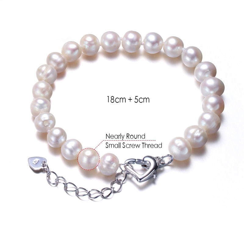 Real Natural Near Round Pearl Jewelry Bracelet