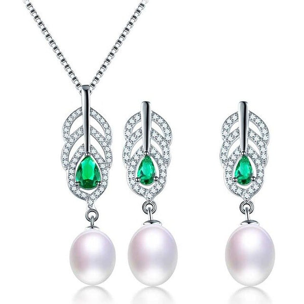Precio increíble Hermoso conjunto de joyas de perlas naturales AAAA