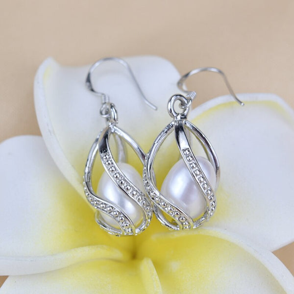 Pearl Earrings Water Drop Beads Earring