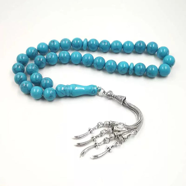 Accesorios para hombre Tasbih, regalo del 23 de febrero, cuentas de oración sabh, pulsera de piedra de 33 cuentas