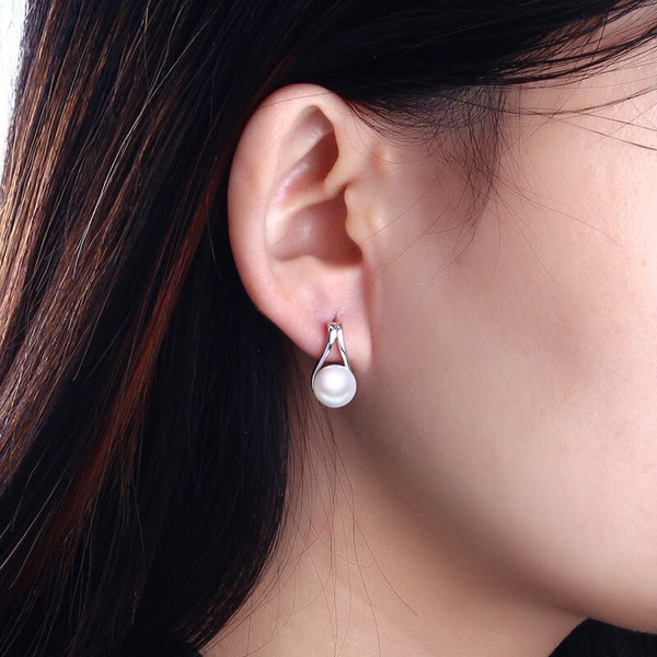 8-9mm natural freshwater pearls earrings stud earrings for women