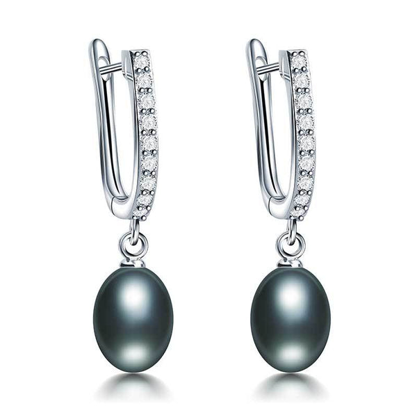 Pearl jewelry earrings, natural pearl earrings freshwater pearls jewelry