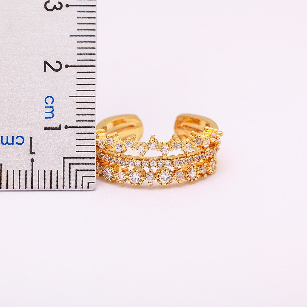 Classic Three Layers Wedding Women Ring Simple Finger Rings – Gofaer ...