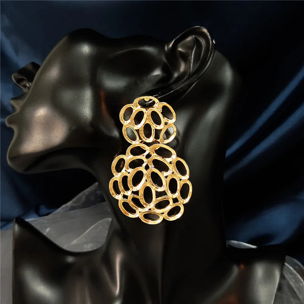 Trendy Round earrings Unique Dangle Drop Statement Earing For Women