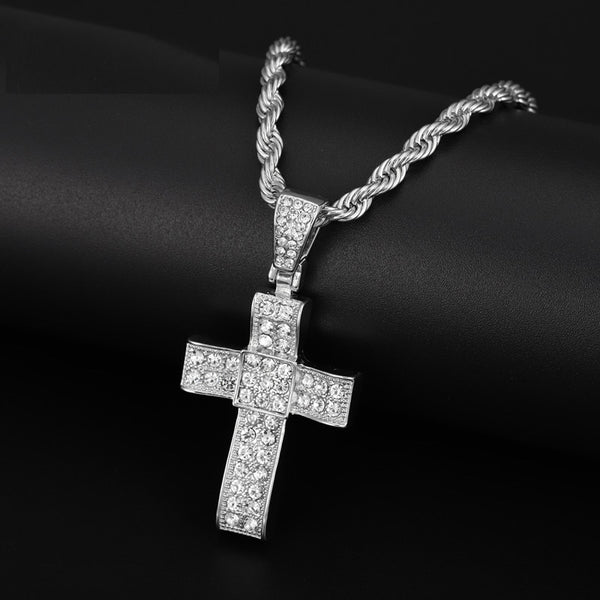 Hip Hop Cross Pendant Chain For Men Women Gifts