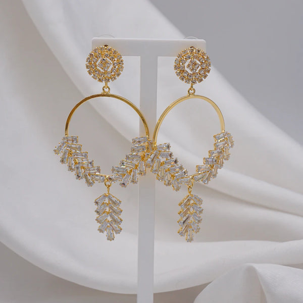 Simple Geometric Earrings Fashion Rhinestone Earrings