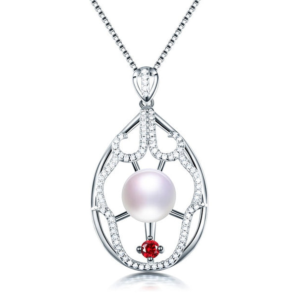 Colgante de circonita en plata de ley 925