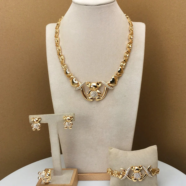 Joyas de oso, joyas de abrazos y besos, joyas XOXO para mujeres