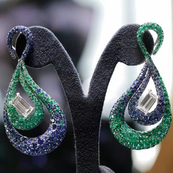 Charms Waterdrop Trendy Women Earrings Cubic Zircon Drop Earring For Women