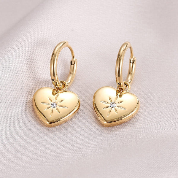316L Stainless Steel New Arrival Sparkling Zircon Love Jewelry For Women