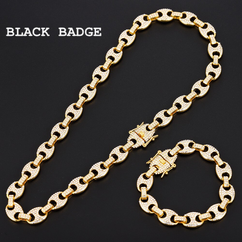 Hip Hop Necklaces Miami Iced Out Cuban Chain