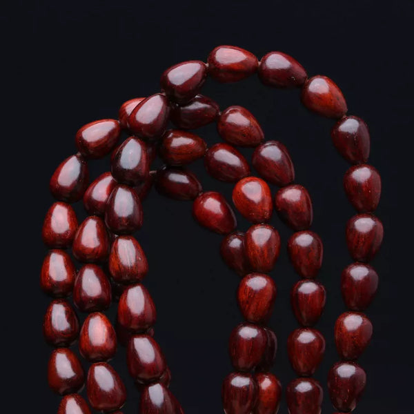 Indian Sandalwood Rosewood 6mmx8mm Necklace Bracelet 99 Beads 108 Beads