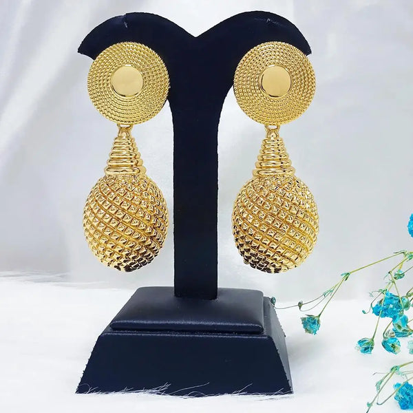 Fashion Drop Earrings For Women Copper hollowed-out Fine Jewelry Earrings