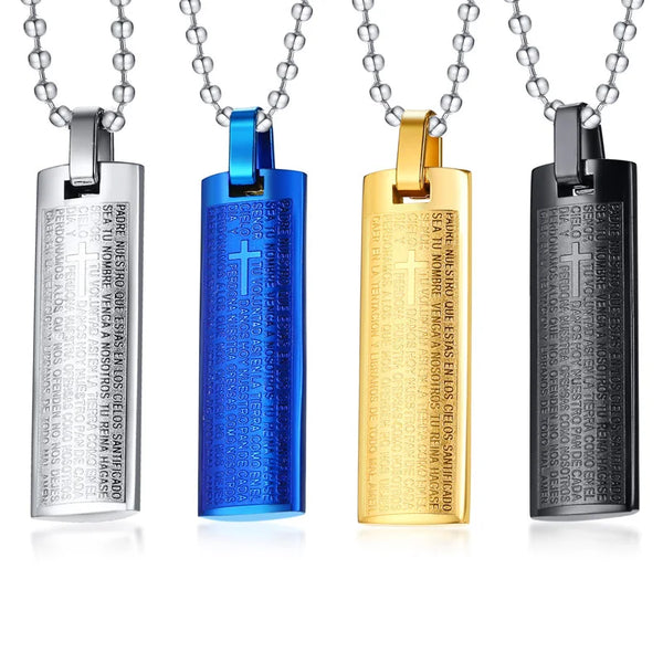 Men's Stainless Steel Pendant Necklace
