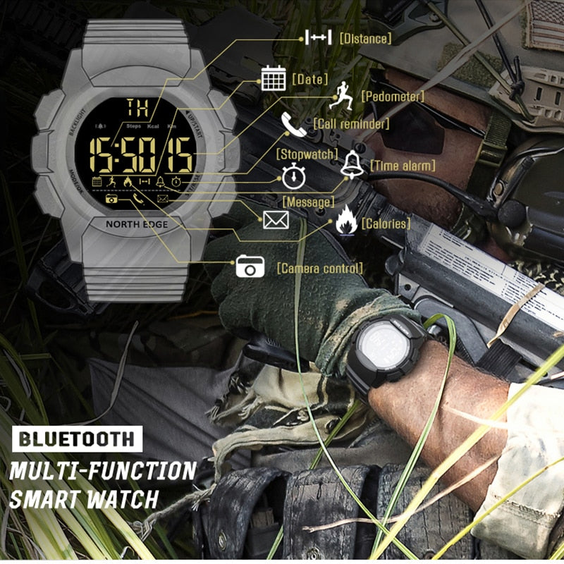 Men's Watch Military Water Resistant 100M NORTH EDGE Sport Watch