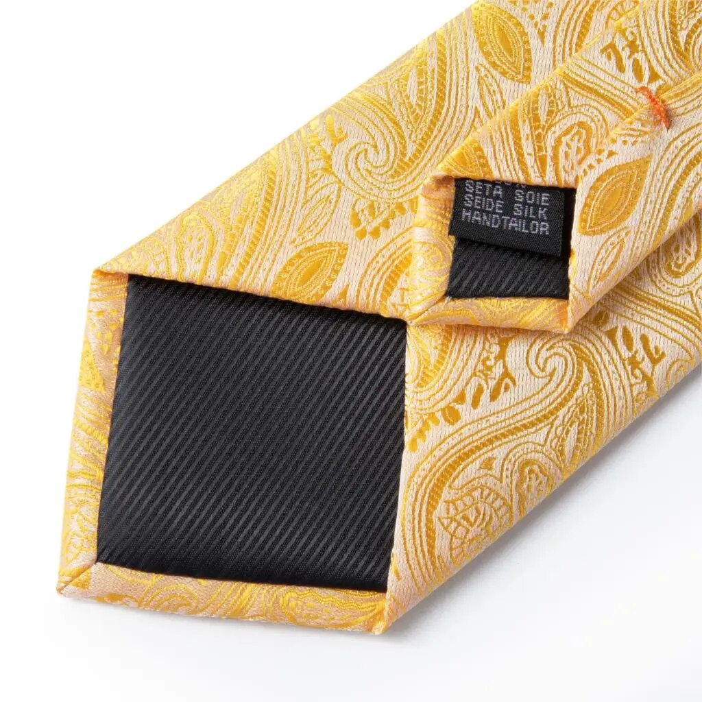 Silk Wedding Tie For Men Design Hanky Cufflink Quality Men Tie Set
