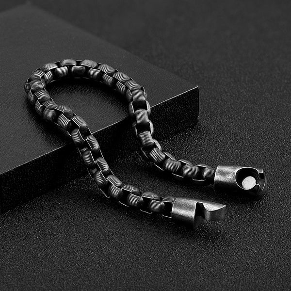 Stainless Steel Bracelet Men Vintage Hand Chain Punk Motorcycle Accessories