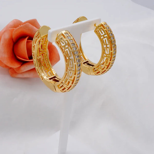 Trendy Jewelry Round Earrings Unique Statement Earing For Women