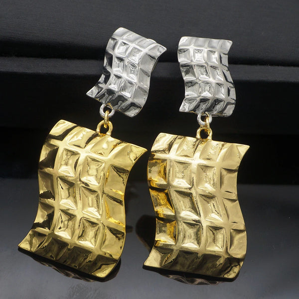 Gold Color Drop Earrings jewelry Gold Color Rhinestone Earrings